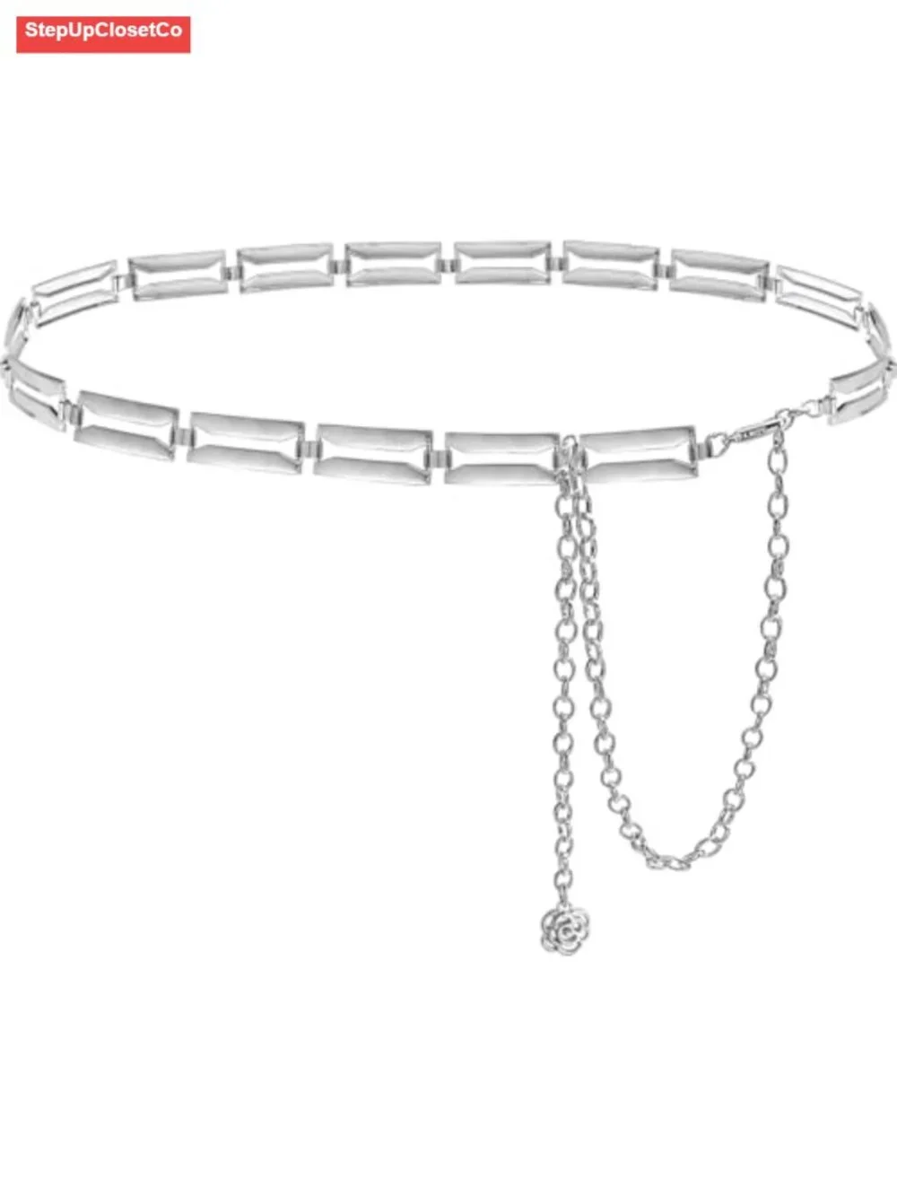 Metal Conch Waist Chain Belt for Women Boho Adjustable Link Chain Dress